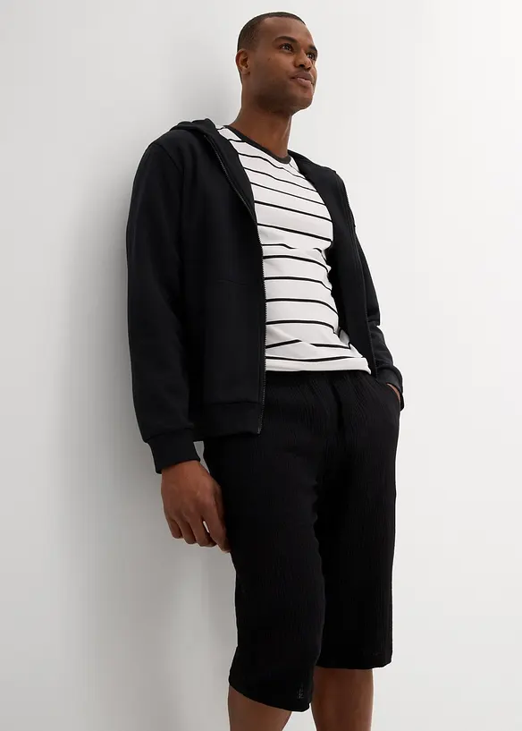 Lange bermuda van luchtige mousseline, loose fit, bonprix