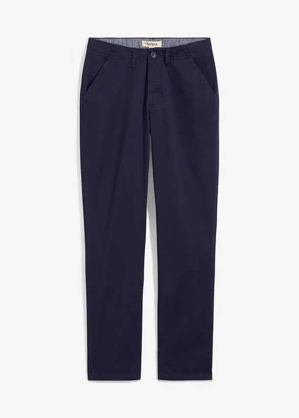 Slim fit stretch chino met verstelbare band, straight, bonprix