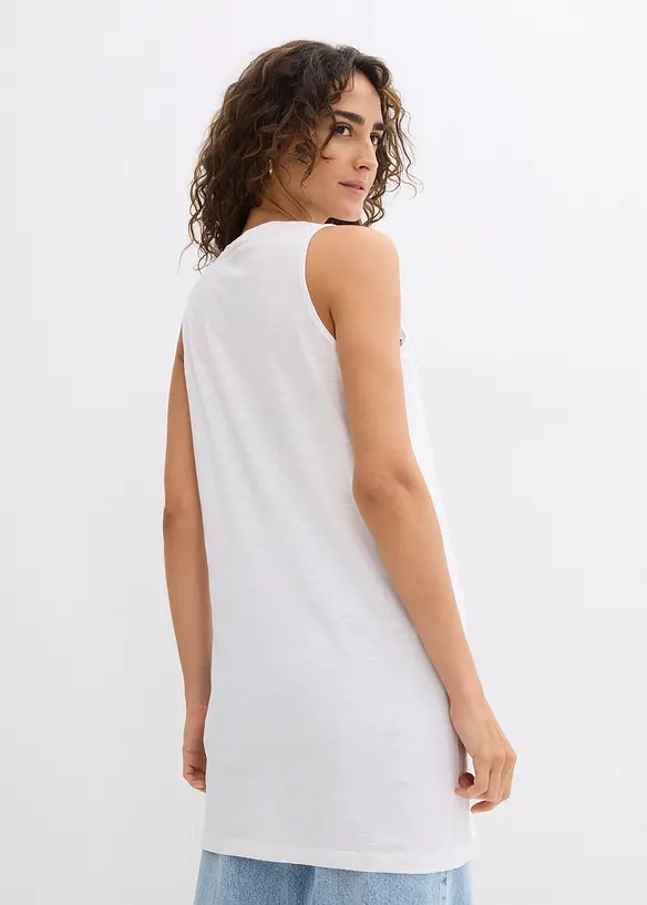 Long top van puur biologisch katoen, ( set van 2), bonprix