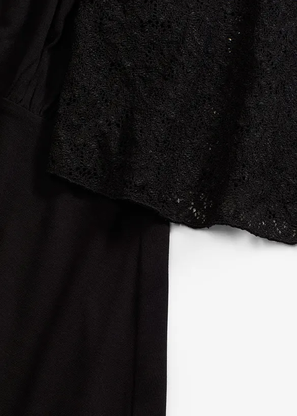 Shirt met kanten mouwen, bonprix