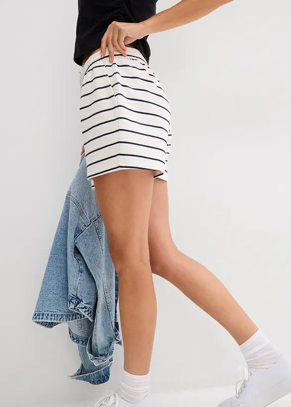 Sweat short in een katoen-wolmix, bonprix