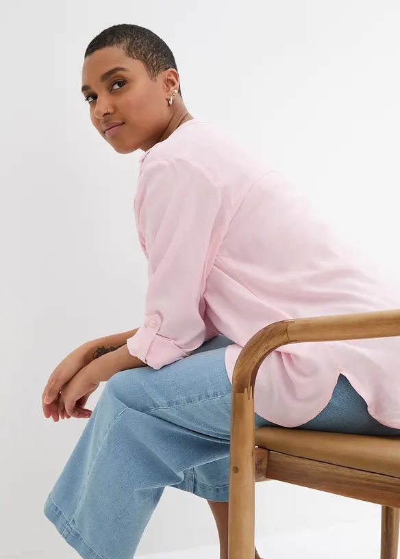 Tuniek met V-hals, lange mouw, bonprix