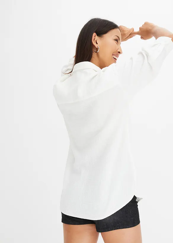 Overhemdblouse van mousseline, bonprix