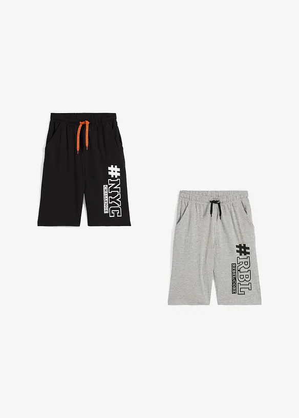 Jongens shirt bermuda (set van 2), bonprix