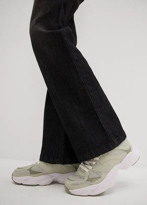 Jegging mid waist, flared, bonprix