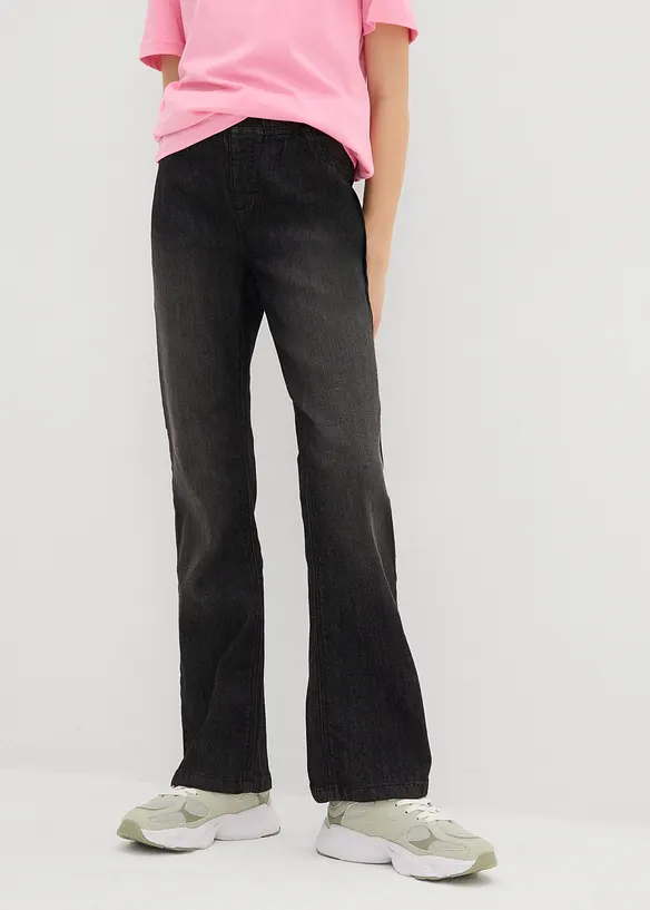Jegging mid waist, flared, bonprix