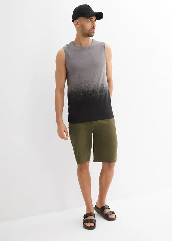 Muscle shirt met kleurverloop van biologisch katoen, slim fit, bonprix