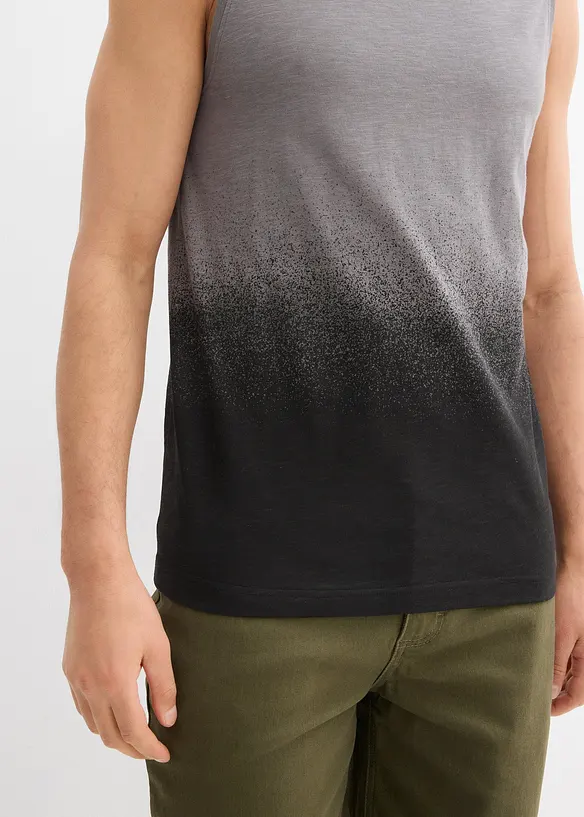Muscle shirt met kleurverloop van biologisch katoen, slim fit, bonprix