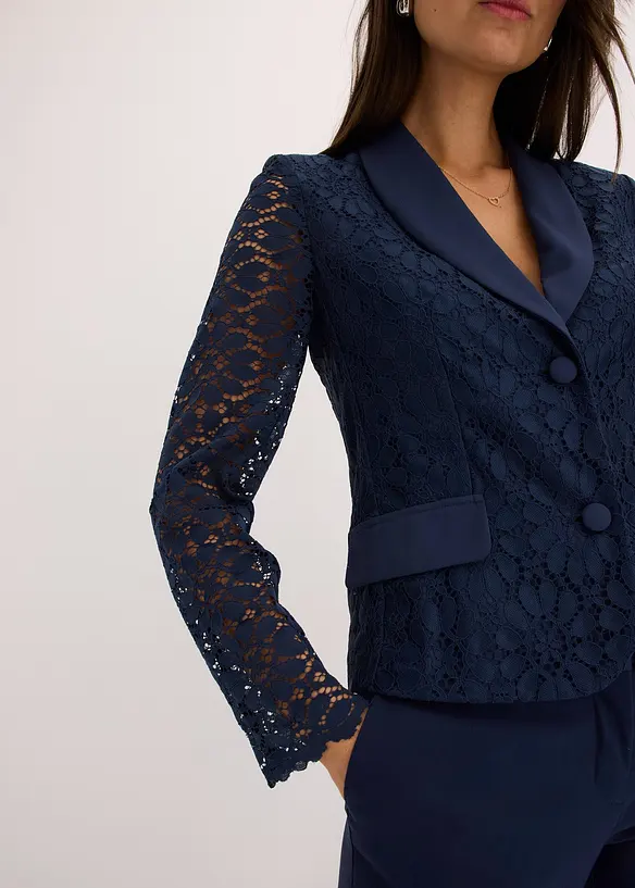 Blazer van kant, bonprix