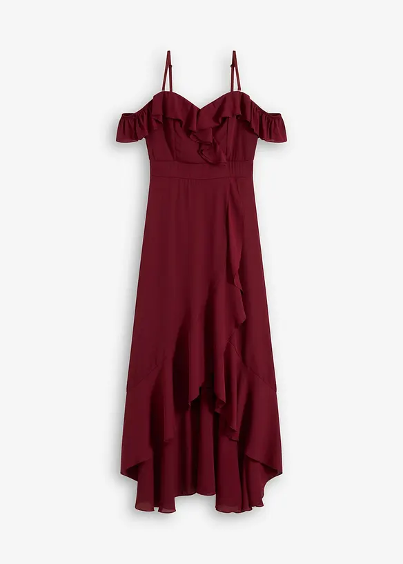Carmen jurk met volants, bonprix