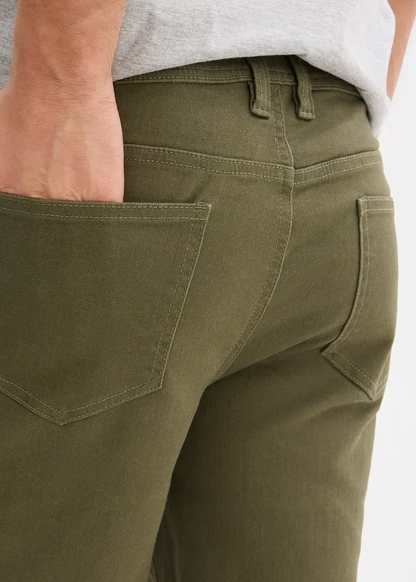 Stretch jeans bermuda, regular fit (set van 2), bonprix