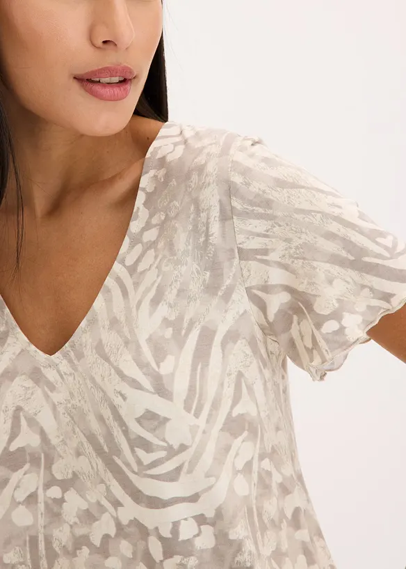 Shirt met breed elastiek, bonprix