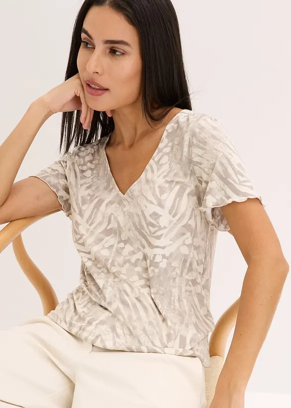 Shirt met breed elastiek, bonprix