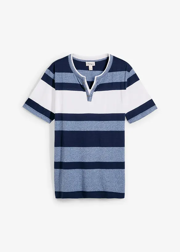 Henley shirt met korte mouwen, bonprix