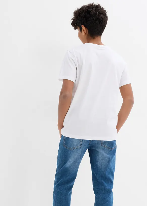 T-shirt van puur katoen (set van 5), bonprix