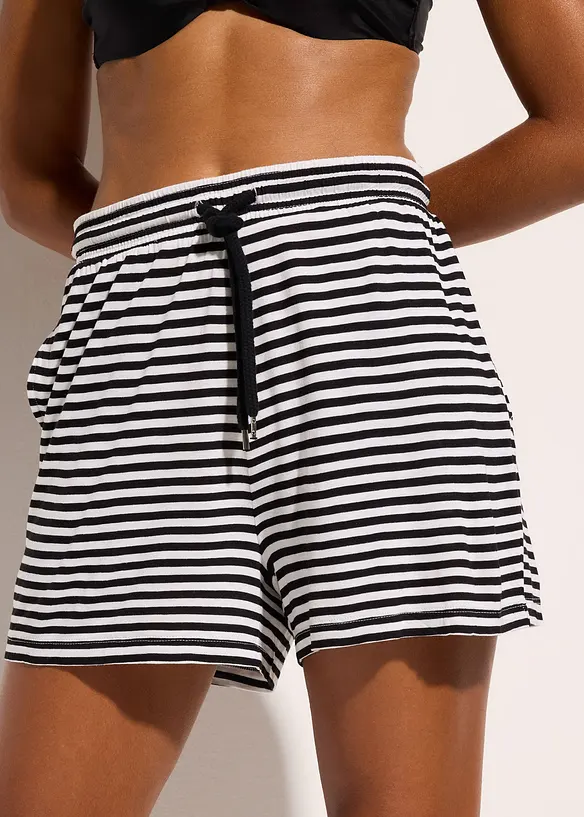 Strandshort van soepele viscose, bonprix
