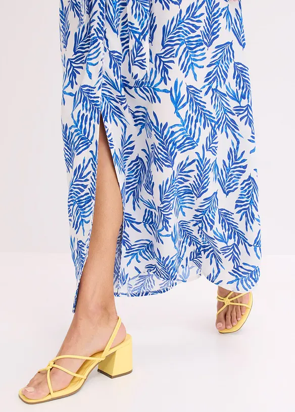 Gedessineerde maxi jurk van soepele viscose, bonprix