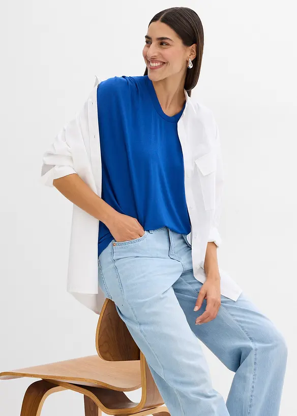 Shirt van een soepele viscosemix, bonprix
