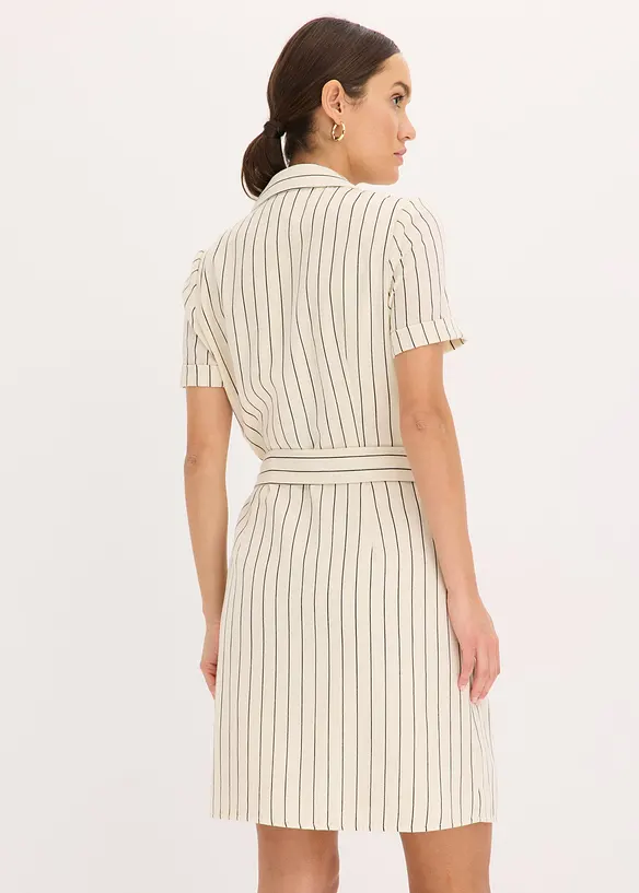 Wikkeljurk in linnen look, bonprix