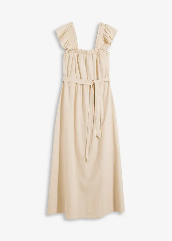 Linnen maxi jurk, bonprix