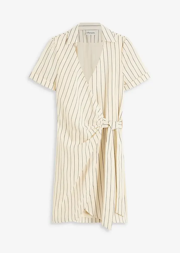 Wikkeljurk in linnen look, bonprix