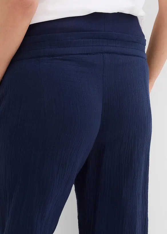 Mousseline zwangerschapsbroek, loose fit, bonprix