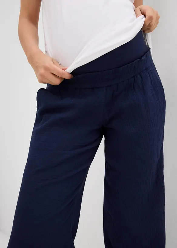 Mousseline zwangerschapsbroek, loose fit, bonprix