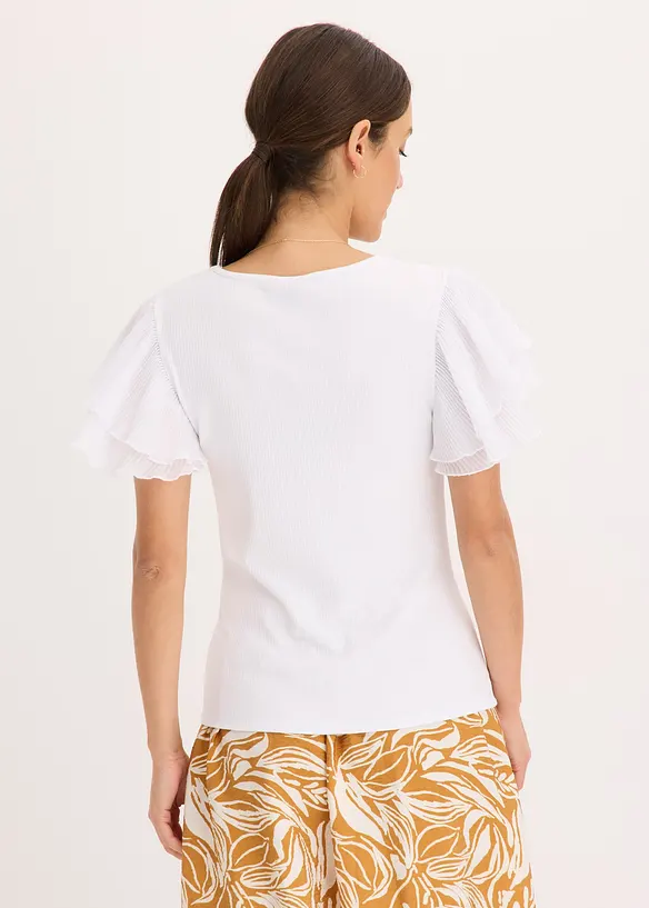 Shirt met volants, bonprix