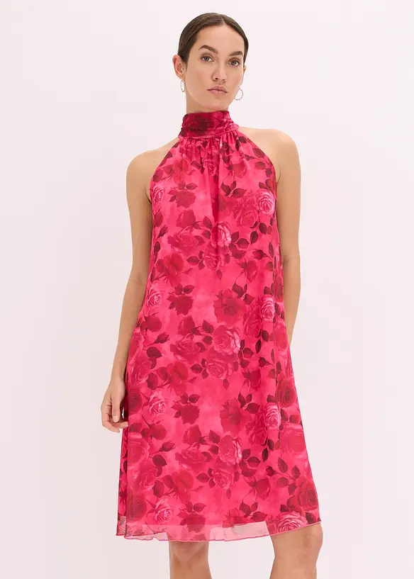 Gedessineerde mesh jurk, bonprix