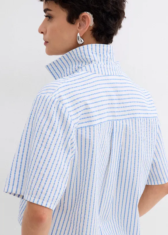 Overhemdblouse van katoen, bonprix