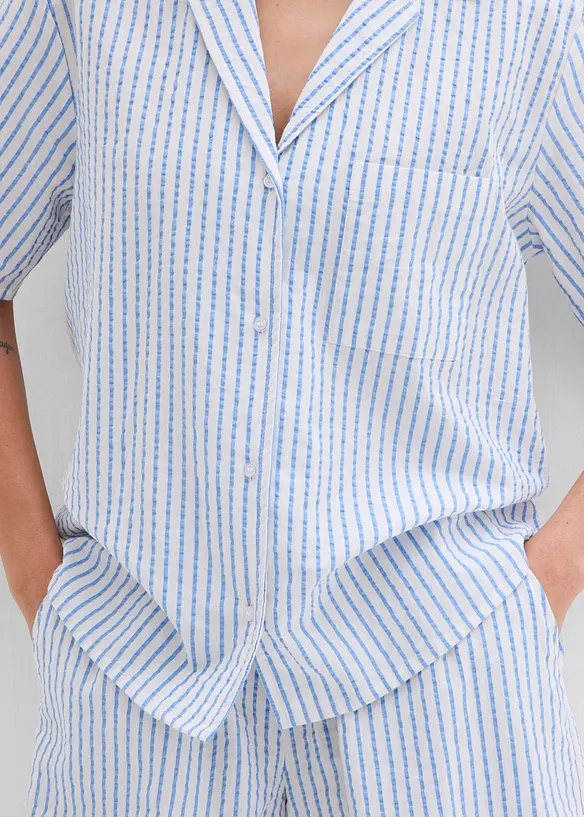 Overhemdblouse van katoen, bonprix