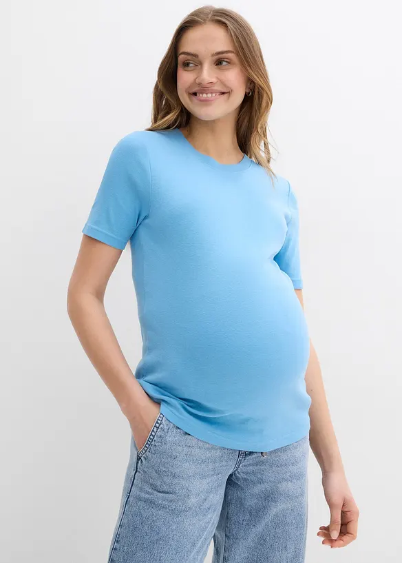 Geribd zwangerschapsshirt van puur biologisch katoen ( set van 2), bonprix