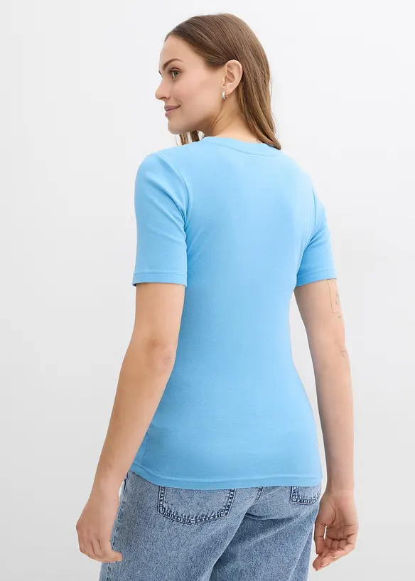Geribd zwangerschapsshirt van puur biologisch katoen ( set van 2), bonprix