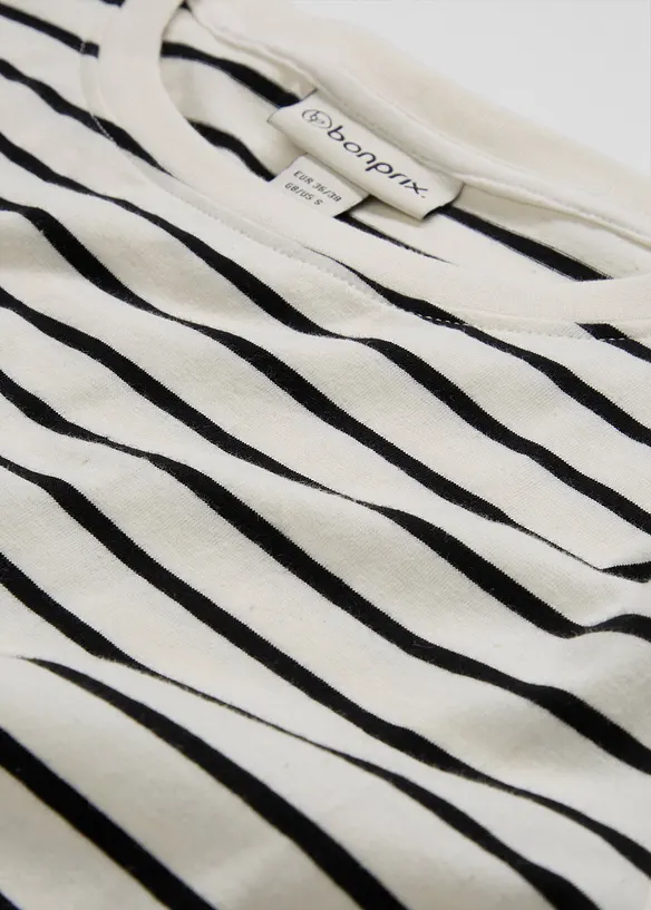 2-in-1 zwangerschapsshirt / voedingsshirt met biologisch katoen, bonprix