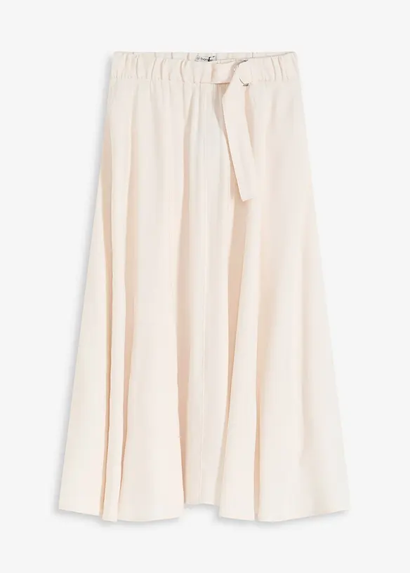 Twill rok met een vloeiende viscosemix, bonprix