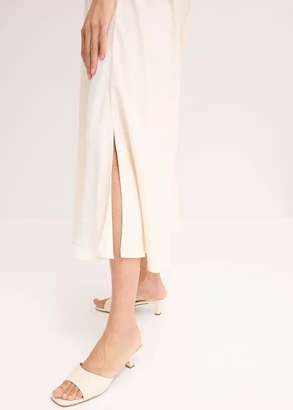 Twill rok met een vloeiende viscosemix, bonprix