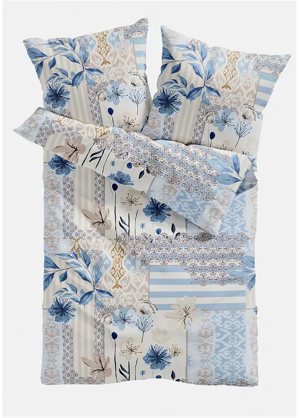 Dekbedovertrek met patchwork patroon, bonprix