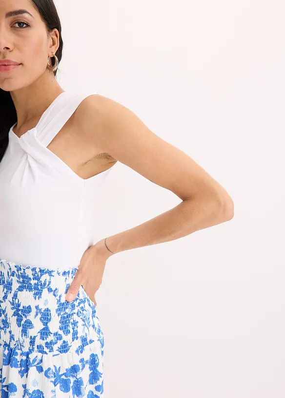 Jersey rok met brede tailleband, bonprix