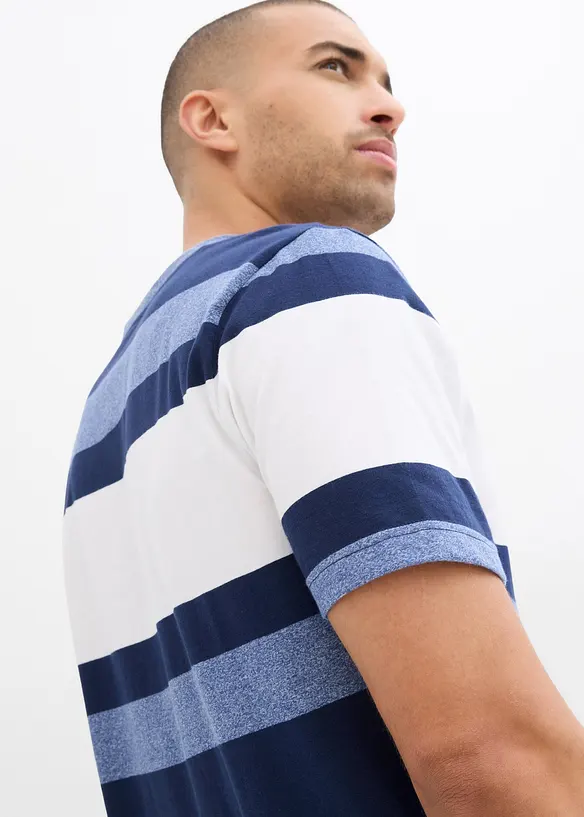Henley shirt met korte mouwen, bonprix