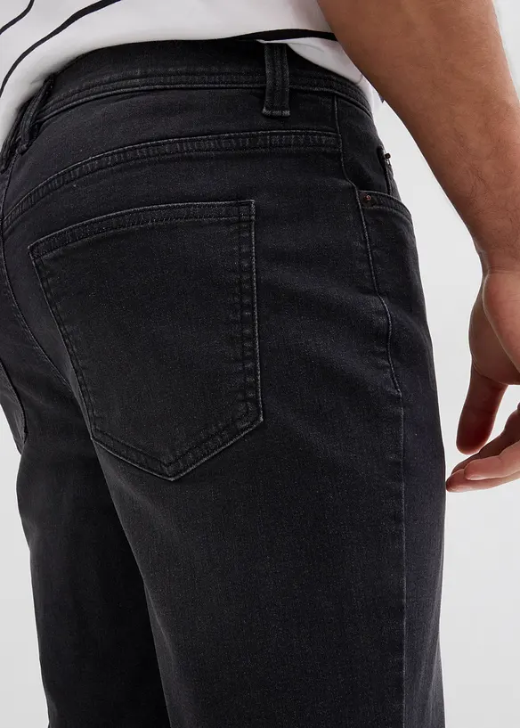 Stretch jeans bermuda, regular fit (set van 2), bonprix