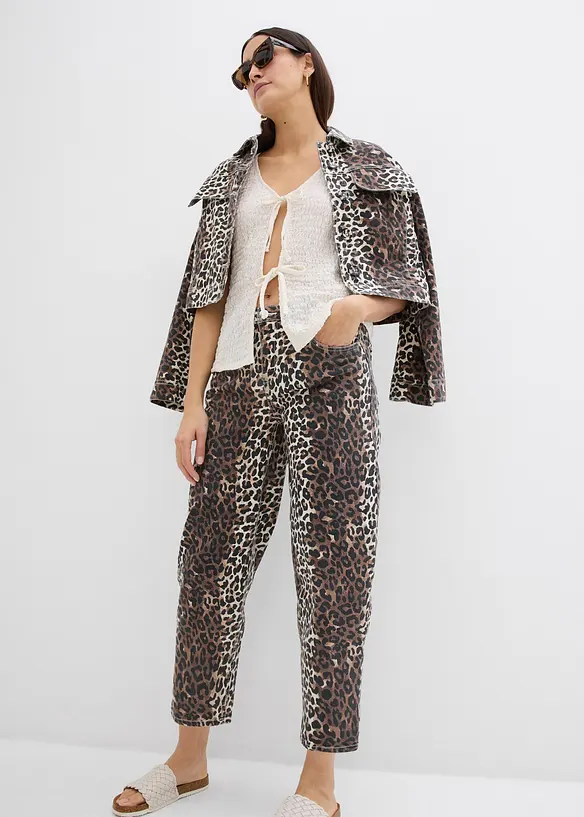 Blousetop met strikkoordjes, bonprix