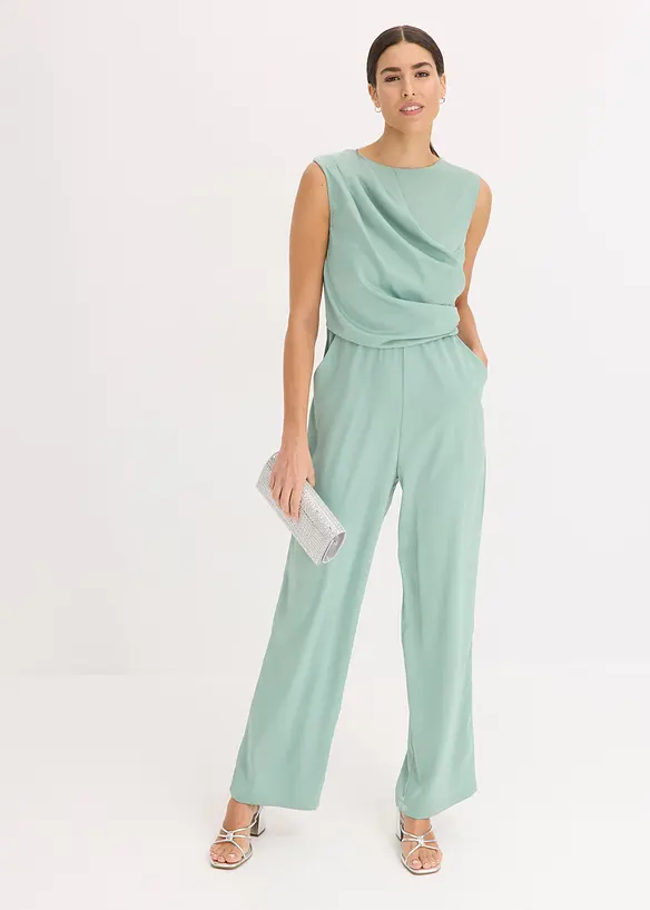 Jumpsuit van glanzend satijn, bonprix