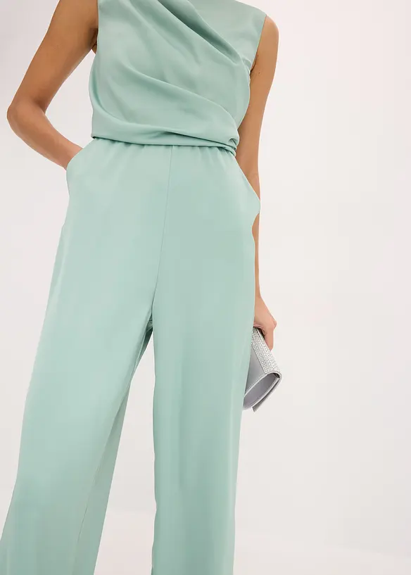 Jumpsuit van glanzend satijn, bonprix