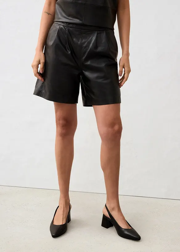 Leren broek van nappaleer, bonprix