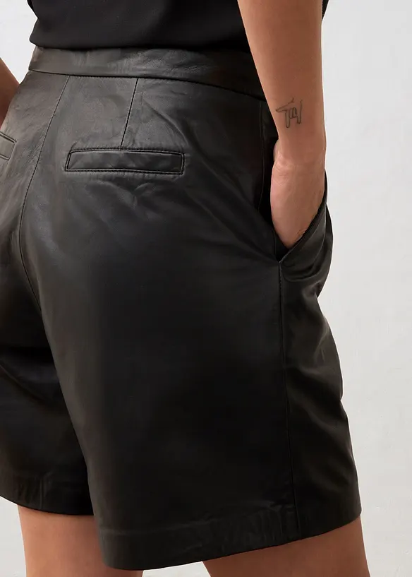 Leren broek van nappaleer, bonprix