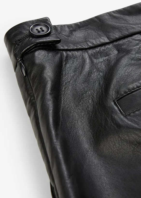 Leren broek van nappaleer, bonprix