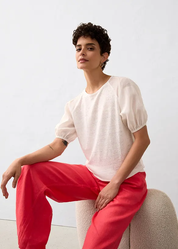 T-shirt met ballonmouwen, bonprix