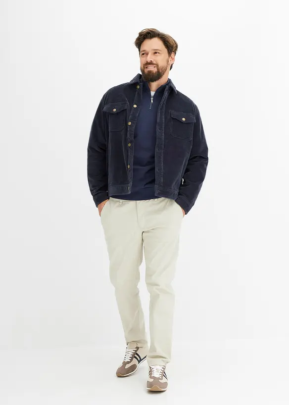 Sweater met troyer kraag, bonprix