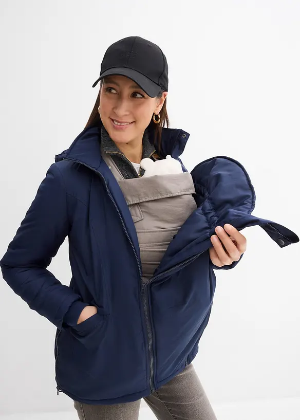 3-in-1 zwangerschapsjas met draagzak, bonprix