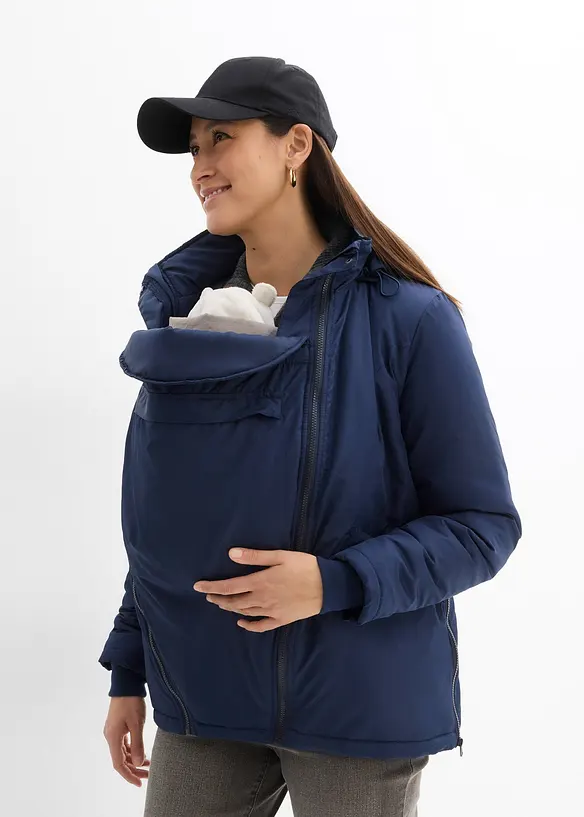 3-in-1 zwangerschapsjas met draagzak, bonprix